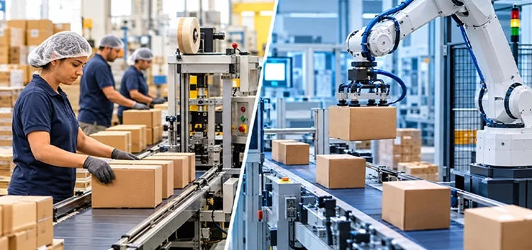 Semi-Automated Lines vs Robotic Packaging Systems: ROI, Scalability, and Labor Challenges