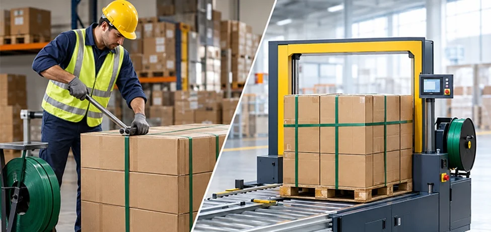 Automated Strapping vs Manual Solutions: Uptime, Cost and Throughput