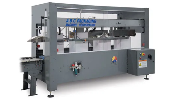 Adhesive sealing top case sealer