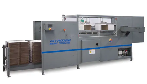 Midrange adhesive case erector