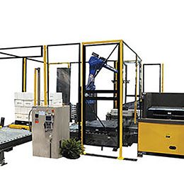 Integrated Robotic Palletizer and Stretch Wrapper