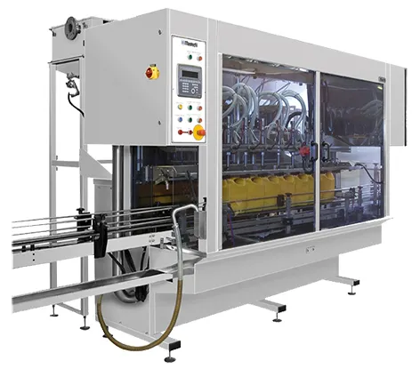Liquid filling, capping, labelling, feeding and loading system