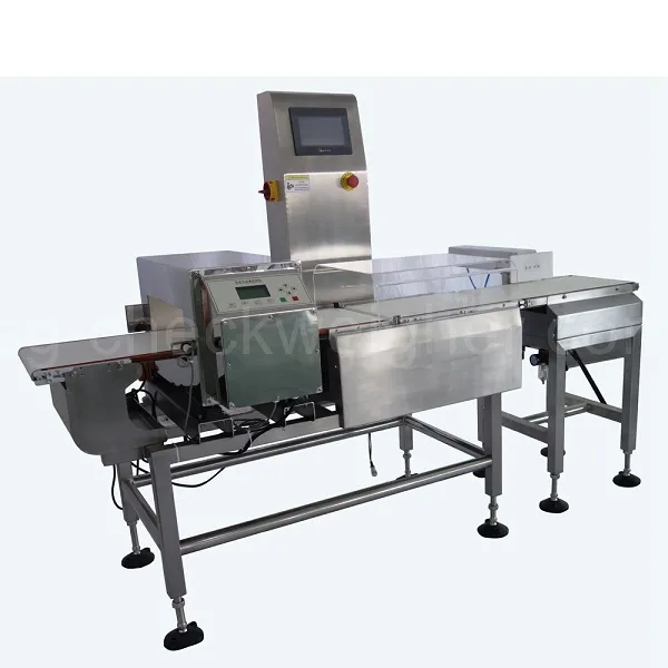 Automatic intelligent weighing scale and metal detection machine