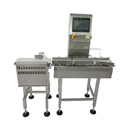 Cosmetic net weight sorting checkweigher