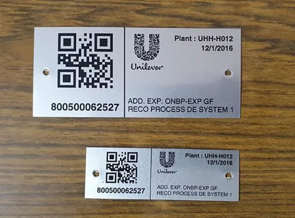 Aluminum Barcode Labels