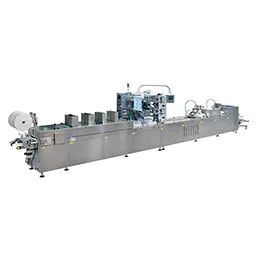 Thermoforming packing machines for food products
