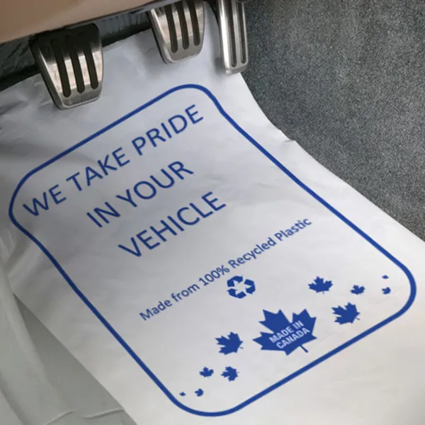 Plastic floor mats printed