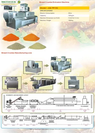 Bread Crumbs Extrusion Machine