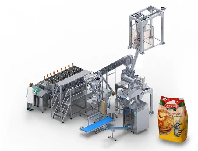 Multi line curd packing machine