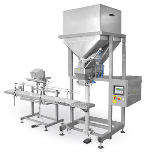 Semi-automatic dosing machines for granulates, loose and small pieces products