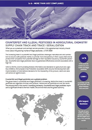 COUNTERFEIT AND ILLEGAL PESTICIDES IN AGRICULTURAL CHEMISTRY