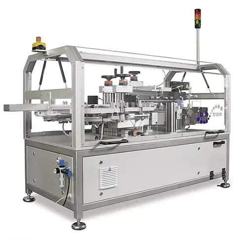 Tamper evident labelling machine