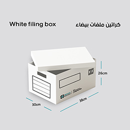 White Filing Box