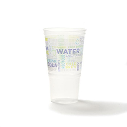 PP Ice Cold Cup with Standard Flat Lid