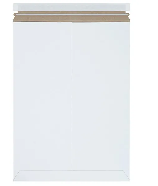 Self-Seal Rigid Flat Mailer with Lip and Tape