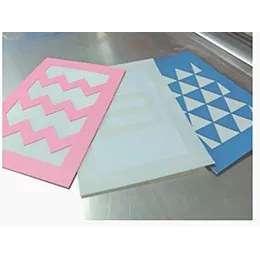 Plotted and stripped varnishing plates