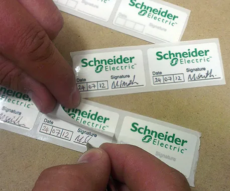 Bespoke Write & Seal Labels