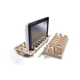 Molded fiber pads for clinical monitors