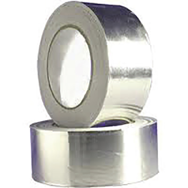 2″ x 50 yd. x 3.6 mil Aluminum Foil Tape with Rubber Adhesive