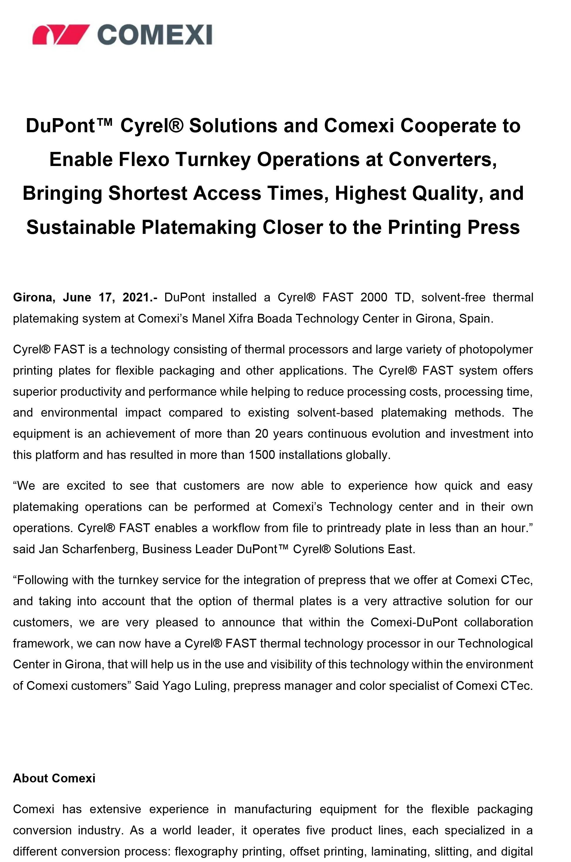 Pressrelease