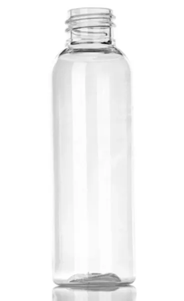 2 oz clear PET plastic cosmo round bottle with 20-410 neck finish