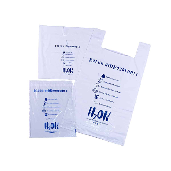 Compostable water-soluble H2OK bag 