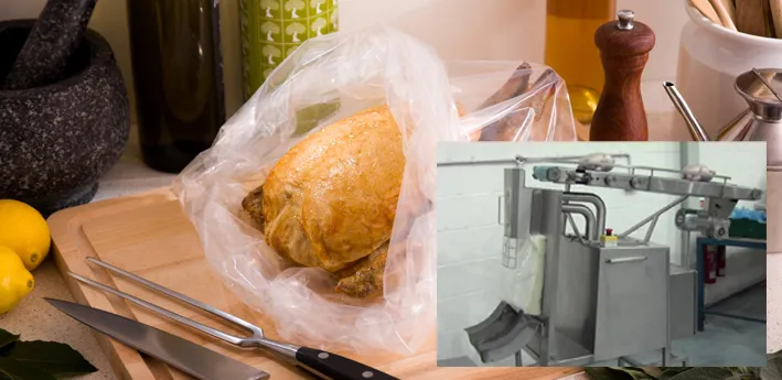 Chicken bagging machine