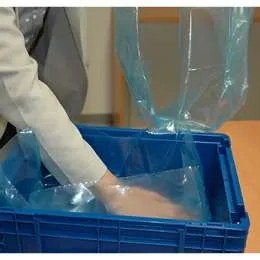 VCI side gusset bag / hood with tear-off perforation