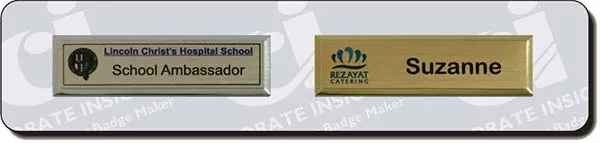 PERMANENT PRE-PRINTED BADGES