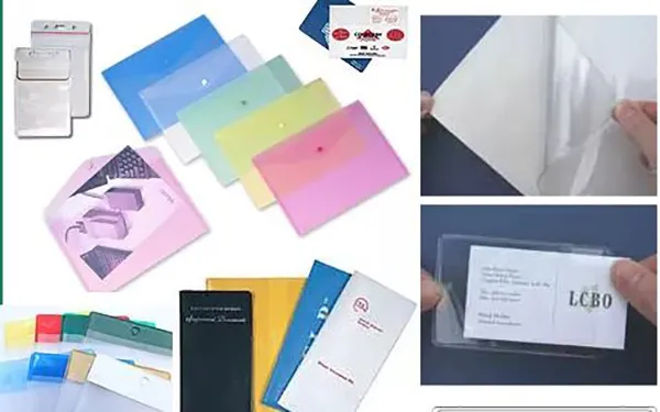VINYL + POLYPROPYLENE ENVELOPES