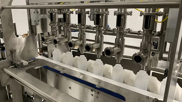 Medium speed bottle filling