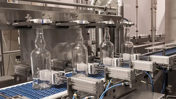 Slow speed bottle filling