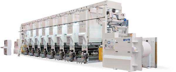 Biva Rotogravure printing machine