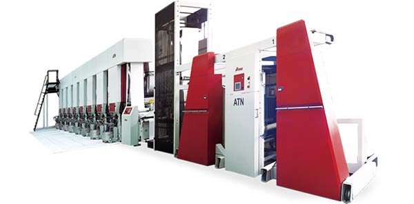 E-Atena Electronic line shaft rotogravure printing line