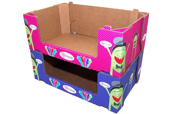 CLUB STORE PACKAGING STACKABLE TRAYS