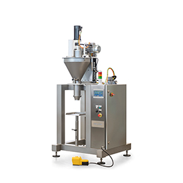 SEMIAUTOMATIC DOSING MACHINE WITH AUGER VOLUMETRIC