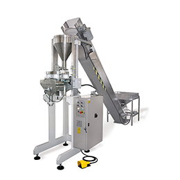 SEMIAUTOMATIC DOSING MACHINE WITH CUP VOLUMETRIC