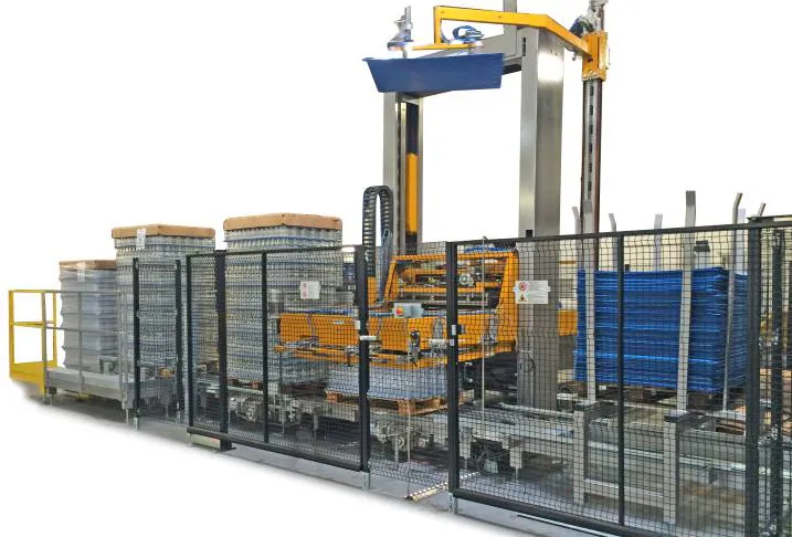 Layer (sweep) palletizers