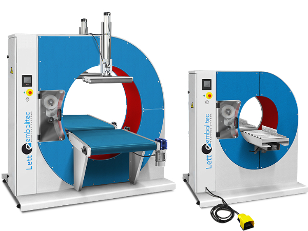 Automatic Wrapping Machine with Rotating Crown