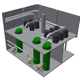 Biogas storage and cleaning