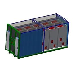 Gas containers for storage and logistics