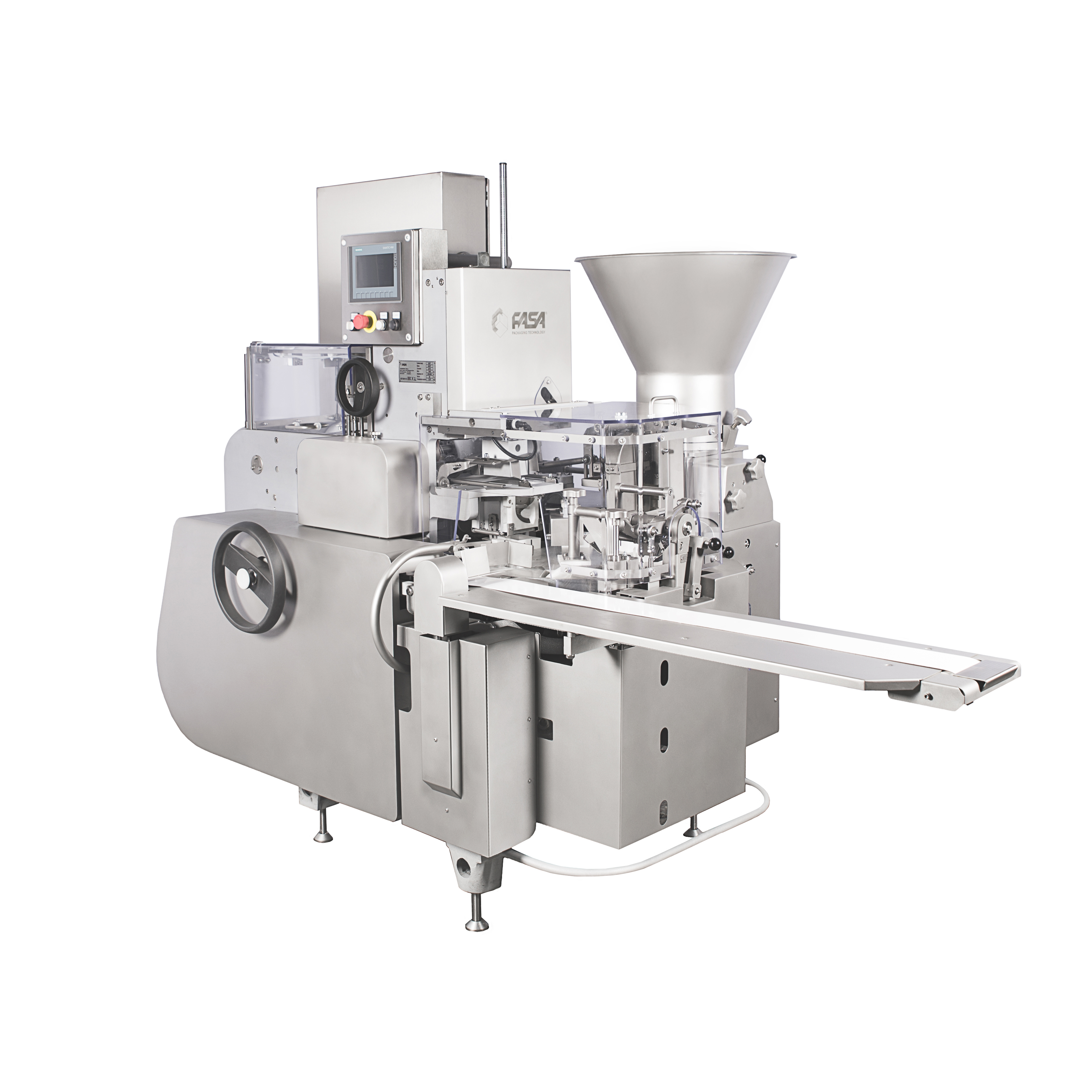 Curd filling and wrapping machine
