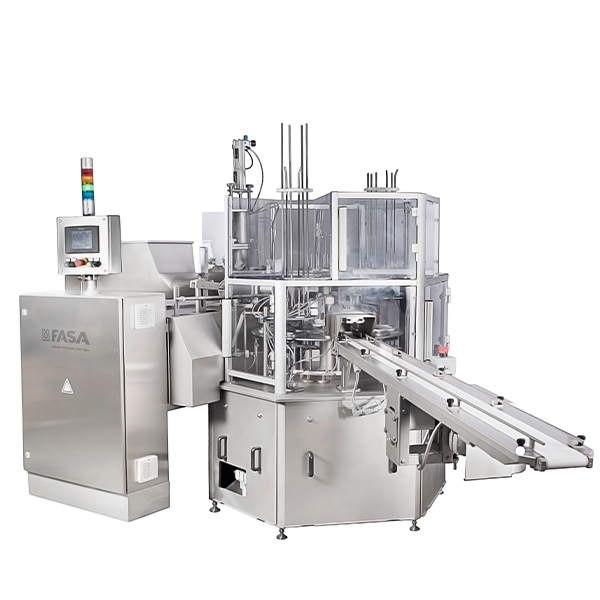 Cup or tub filling and sealing machine - RFS 40