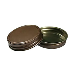 70-450 Rustic Bronze Colored Tin-Steel Unlined CT Lid