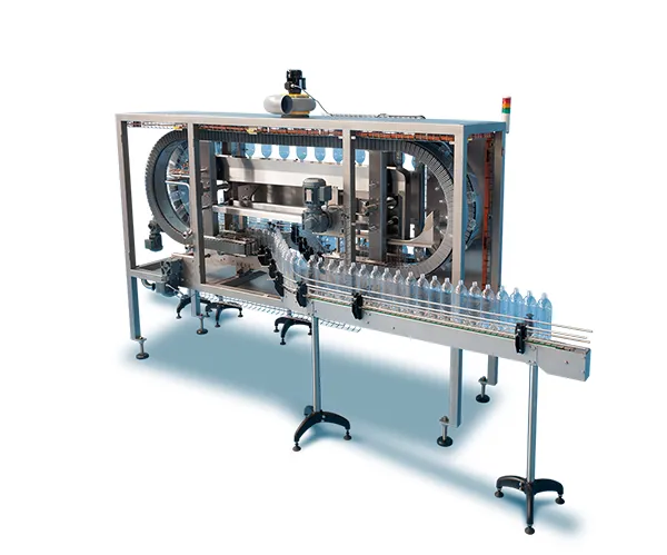 Linear bottle rinser