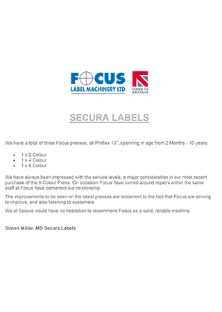 SECURA LABELS