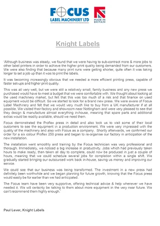 Knight Labels