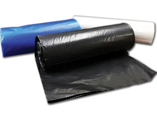 Plastic star seal garbage bags on roll