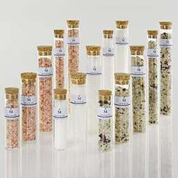 2.7 oz Glass Tube 8 H - with Cork
