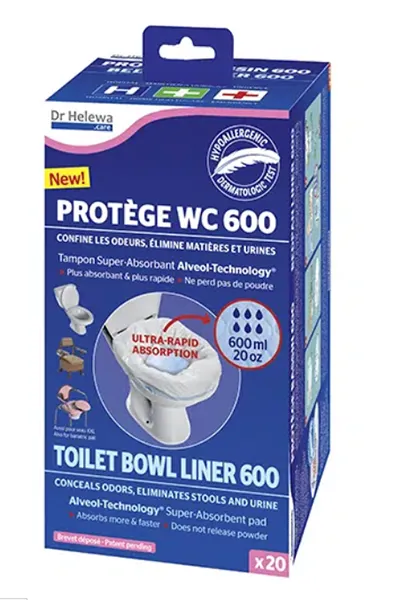 Toilet bags, 65x39cm, 600ml, 20 pcs.
